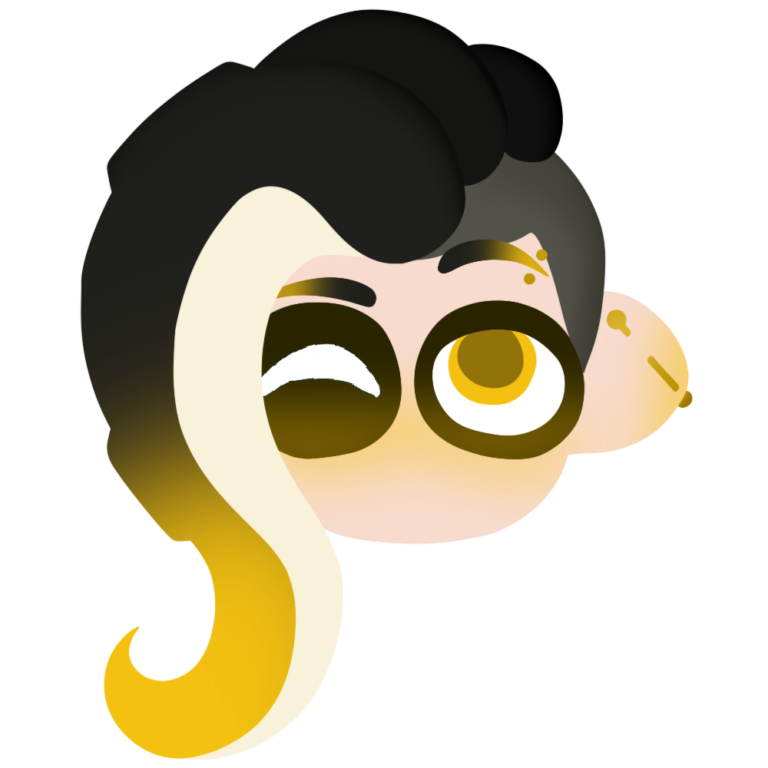 Splatoon Hero Mode style icon of yellow Octoling Boy winking