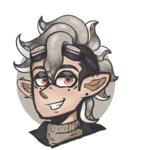 Silver inkling boy with yellow eyes headshot.